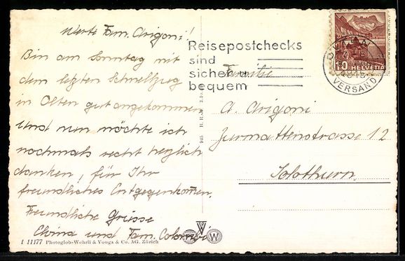 Cartoline postali: AK Olten, Strandbad mit Ortspanorama – Usato da Berlin venduto da bartko-reher 1