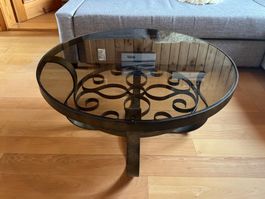 Couchtisch Metall Glas