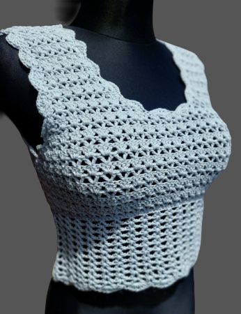 Haut en crochet fait main