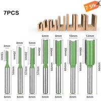 Nutfräser 7Stück Set 6mm Schaft Ober Nuten Holz Fräser