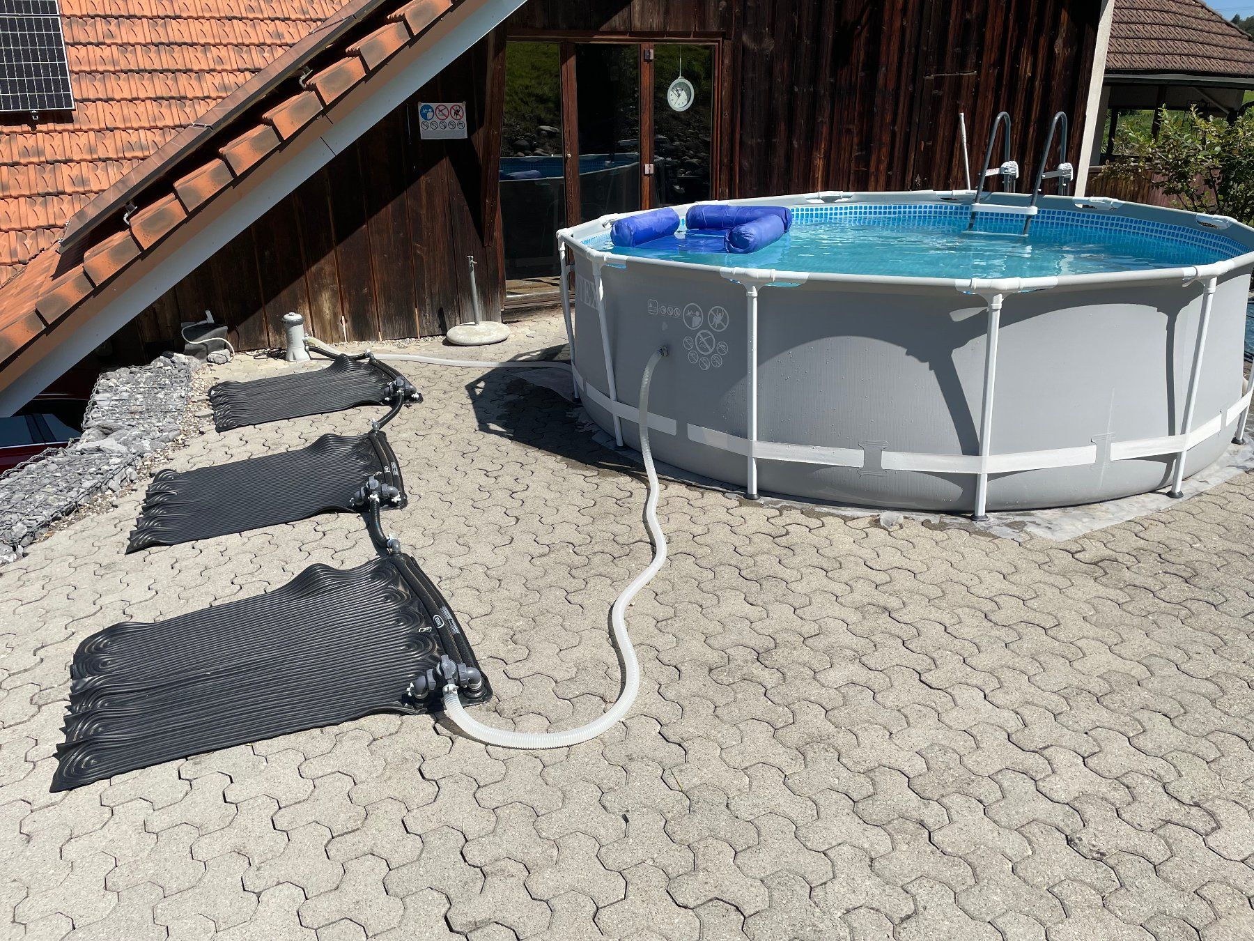 Intex Piscine: Pool Schwimmbad INTEX  366x99 cm Filter Pumpe Solarnatten – Usato da Oftringen venduto da noreply 9