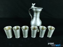 Zinn Karaffe und -becher Set von SIGG FRAUENFELD