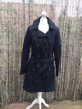 Trench-coat/Veste noir CLARA VITTI, taille M/40, NEUF
