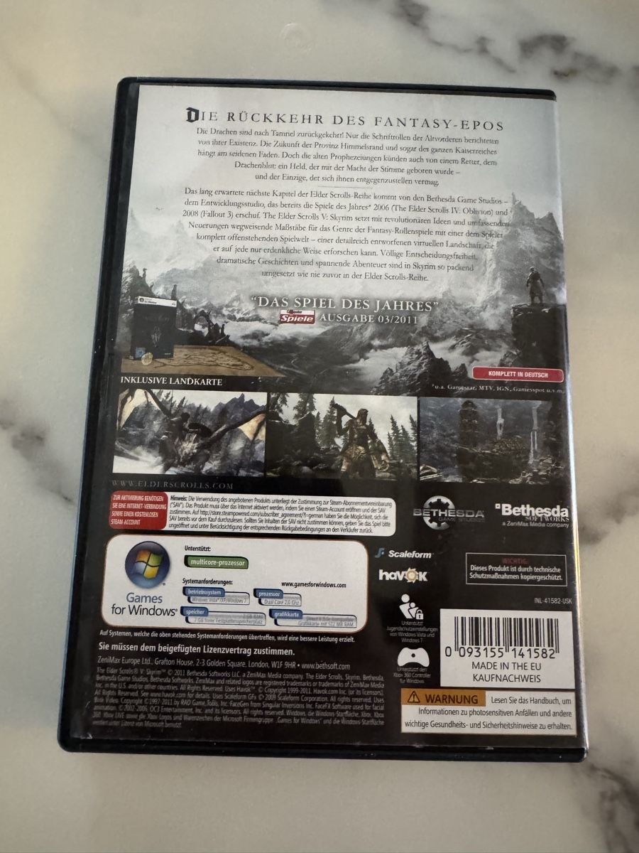 Microsoft Giochi: Skyrim PC – Usato da Niederstocken venduto da michel_jacqueline 1