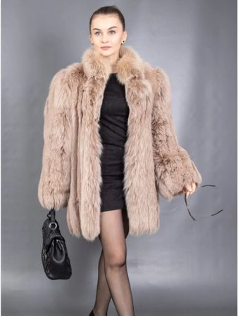 Blaufuchs Pelz Wendejacke fox fur pelliccia volpe