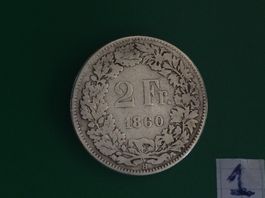 2 francs  1860  Rare