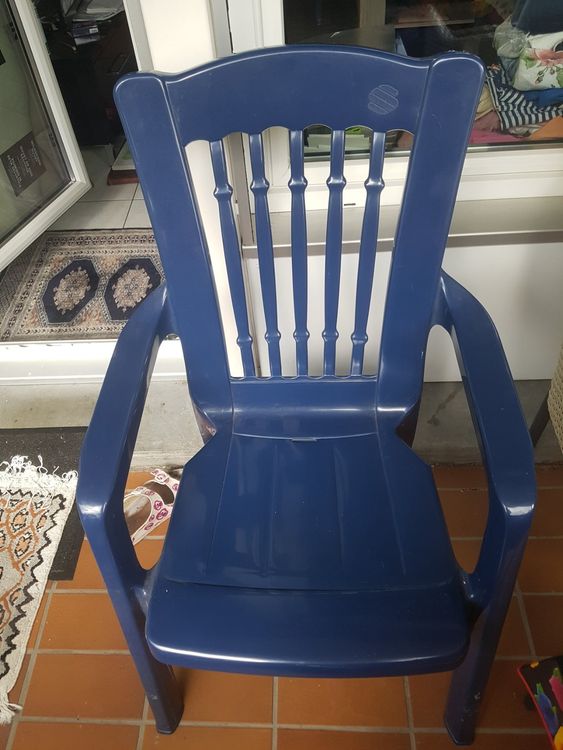 4 blaue Gartenstühle sieger exklusiv ASCONA abholbar in Chur Kaufen