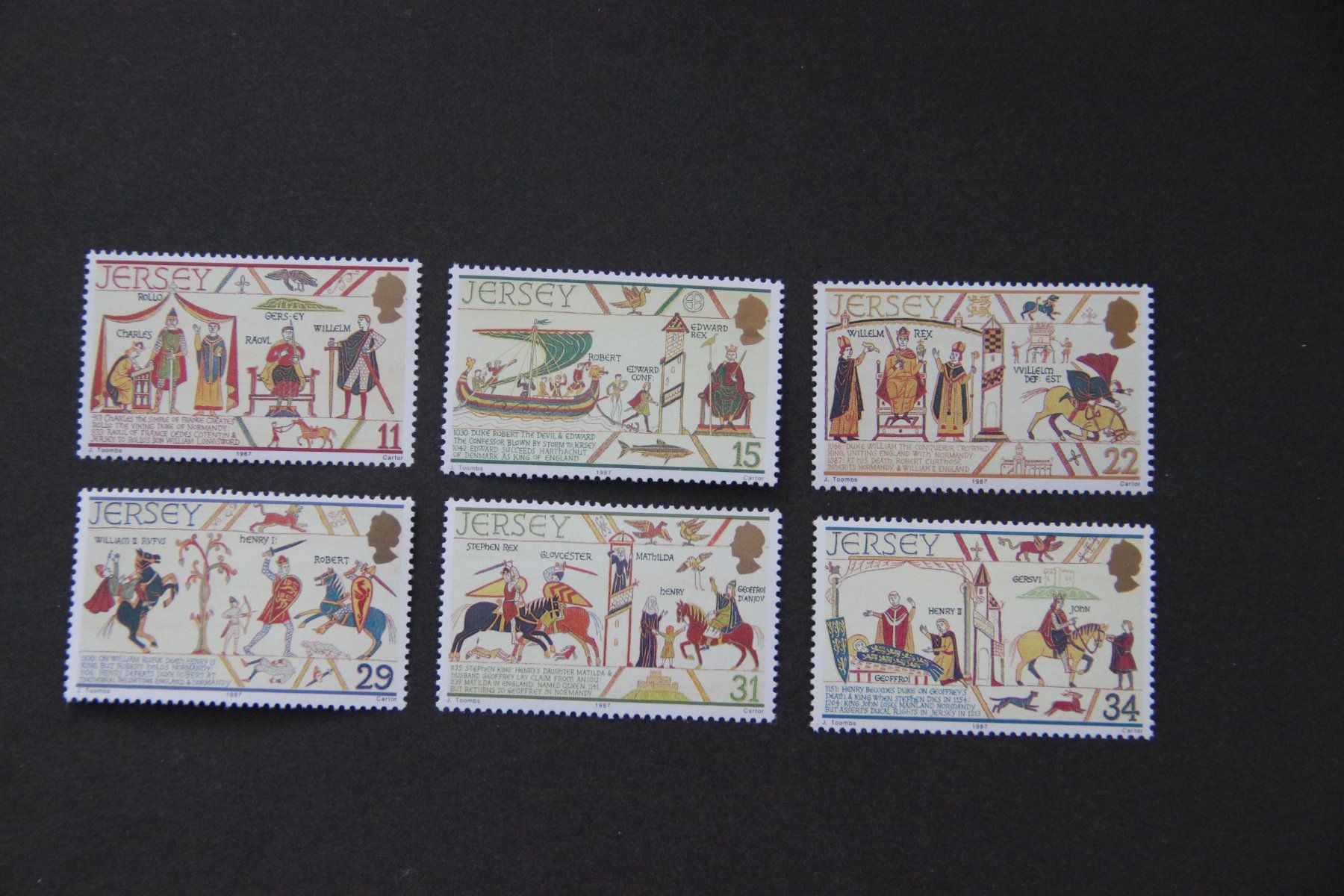 Tous les timbres: Jersey 1987 - William - The Conqueror** – Neuf (Voir description) à Jona par Southafrica07