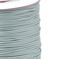 Polyesterkordel gewachst Grau 1mm / 10m