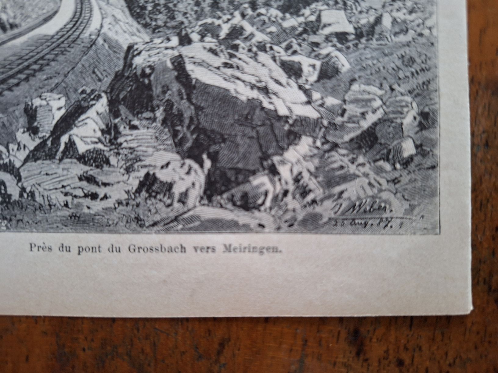 Stiche: DU PONT DE GROSBACH VERS MEIRINGEN – Gebraucht aus Bevaix von bohrap 1