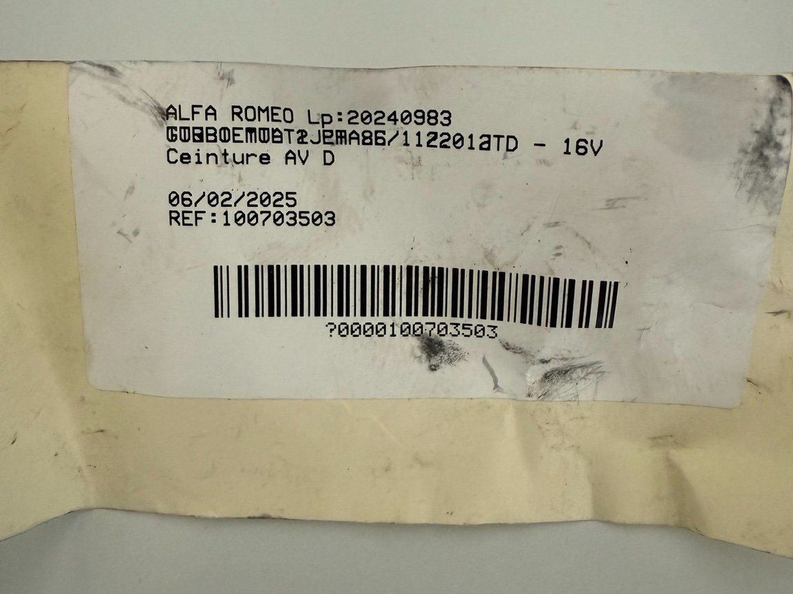 Alfa Romeo Alle Autoersatzteile: Alfa Romeo MiTo Sicherheitsgurt – Gebraucht aus Derendingen von Wisu80 1