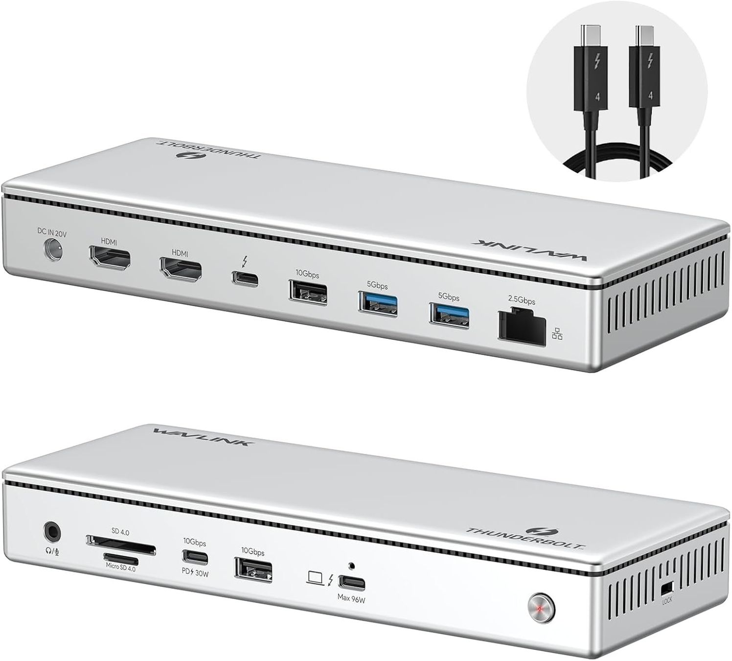Docking station: Thunderbolt 4 Dock 13-in-1 96W 8K HDMI – Nuovo e nell'imballaggio originale da Suhr venduto da SchnapperCH