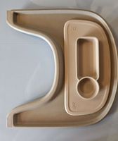 Stokke Tripp Trapp Tisch grau mit Teller, gebraucht