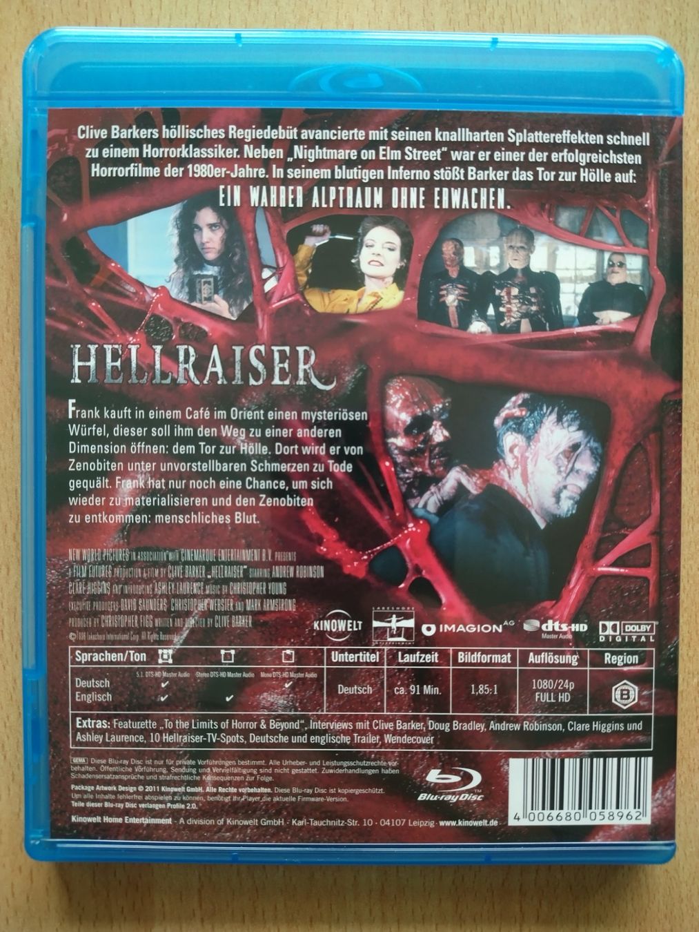 Tutti i DVDs: Hellraiser - Kult-Horrorfilm / Ab 18! – Nuovo (secondo la descrizione) da Jona venduto da Argus36 1