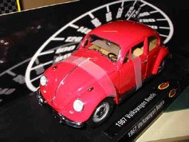 VW Beetle 1967 rot * MebeToys 1:18