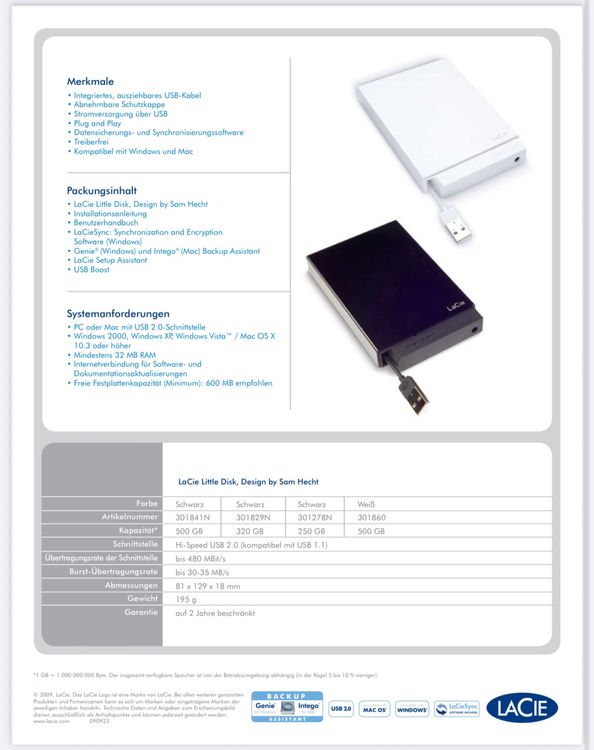 Lacie Dischi rigidi: LaCie, Festplatte 500GB – Usato da Thun venduto da Pixelwind 4