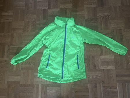 Kinder Regenjacke Neon Grösse 128-140cm 8-10 Jahre