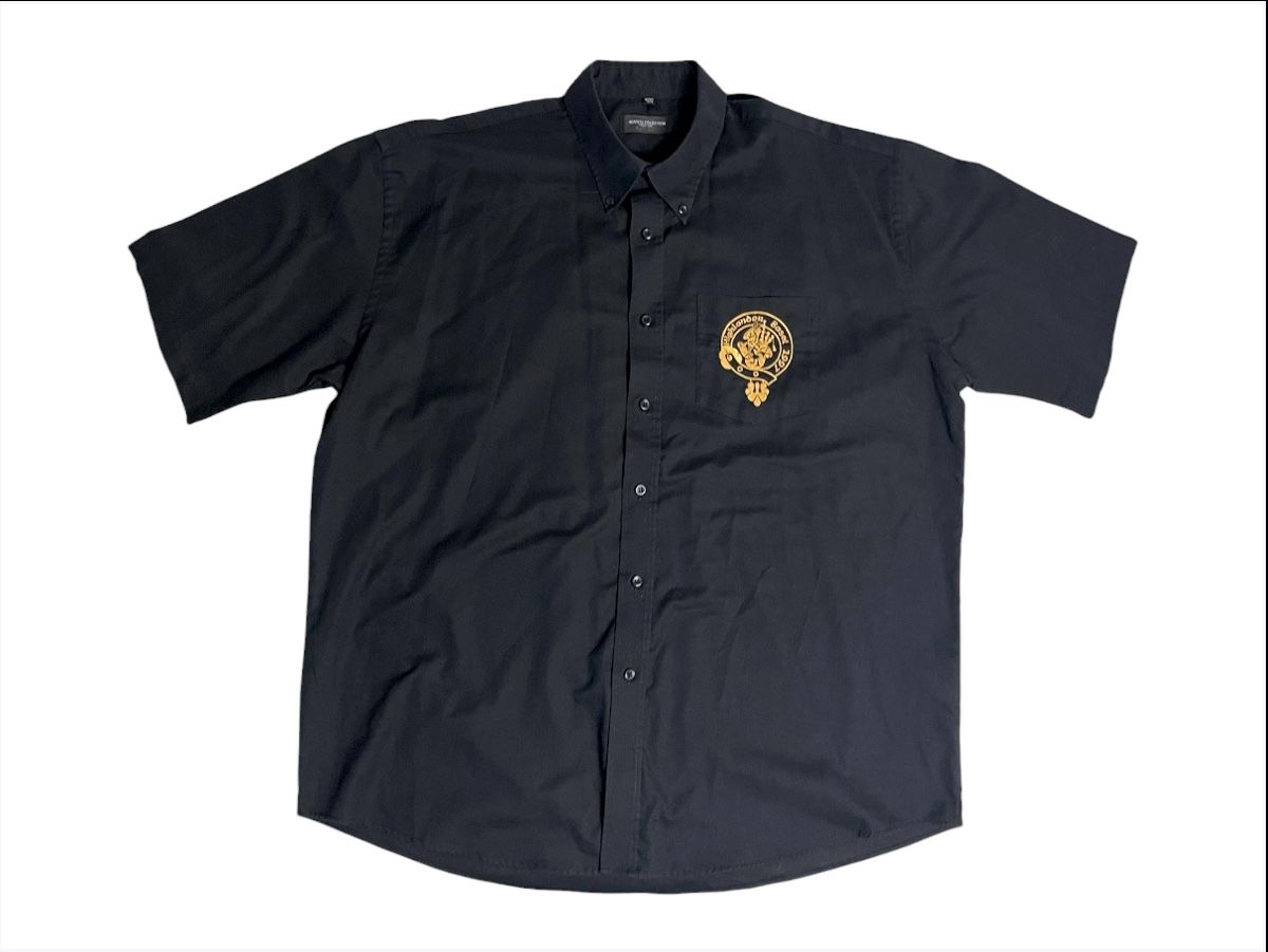 Camicie: Schwarzes Highlander Basel Hemd - Russell Collection, XL 54 – Usato da Luzern venduto da woti-shop