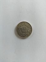 Pièce 1 Franc Suisse 1944 Helvétia état d'usage