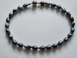 Perlen-Collier 12mm Länge 45cmThaitifarbig Neuertig