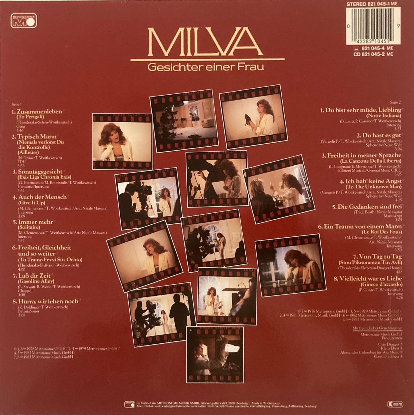 Schallplatten: MILVA - GESICHTER EINER FRAU – Gebraucht aus Poliez-Pittet von Newtown-Records 1
