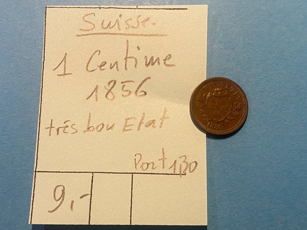Pièce De Monnaie Suisse 1 Centime 1902 – Référence KM 3,2 – Neuf, Pour Collection