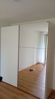 Kleiderschrank mit 2 Schiebetüren – Weiss/Spiegel