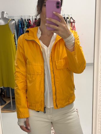 JETSET Windjacke gelb mit Kapuze GR. XS/S Jacke Outdoor