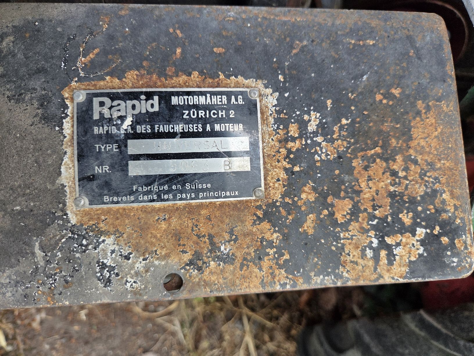 Rapid Alle Maschinen: Motormäher – Defekt aus Weiningen ZH von endu47 1