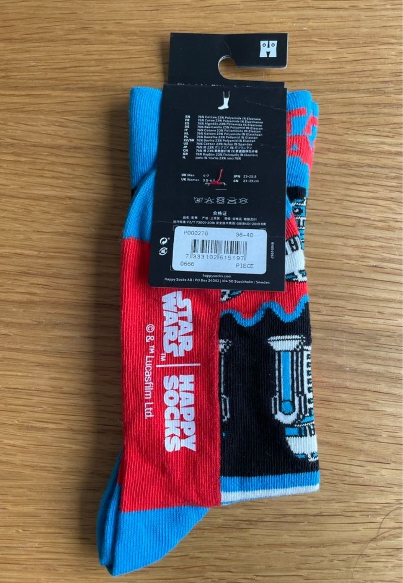 Happy Socks Calze: Chaussettes Star Wars x Happy Socks édition limitée – Nuovo e nell'imballaggio originale da Zürich venduto da huy_8snc 1