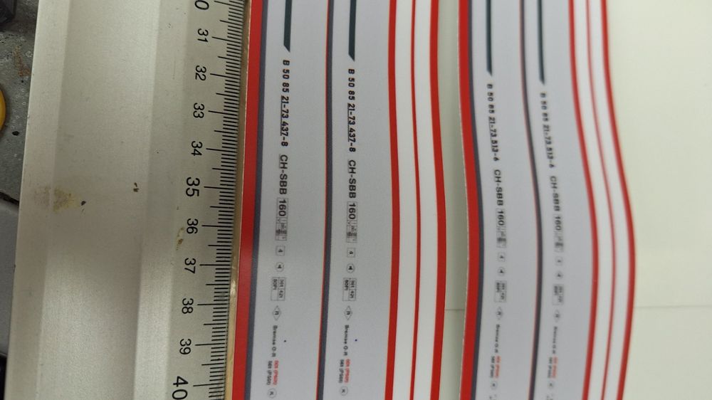 2 Aufkleber SBB Bpm 51 fur Rivarossi mit 2 Zulassung | Kaufen auf Ricardo