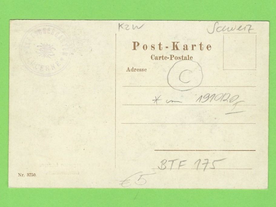 Cartoline postali: Gletschergarten Luzern – Usato da Zürich venduto da t24_de 1