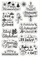 Silikonstempel Frohe Weihnachten überall