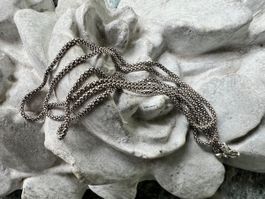 Kette Silber Schlangenkette mit Patina 45cm - Ø 1,2mm - 2,1g