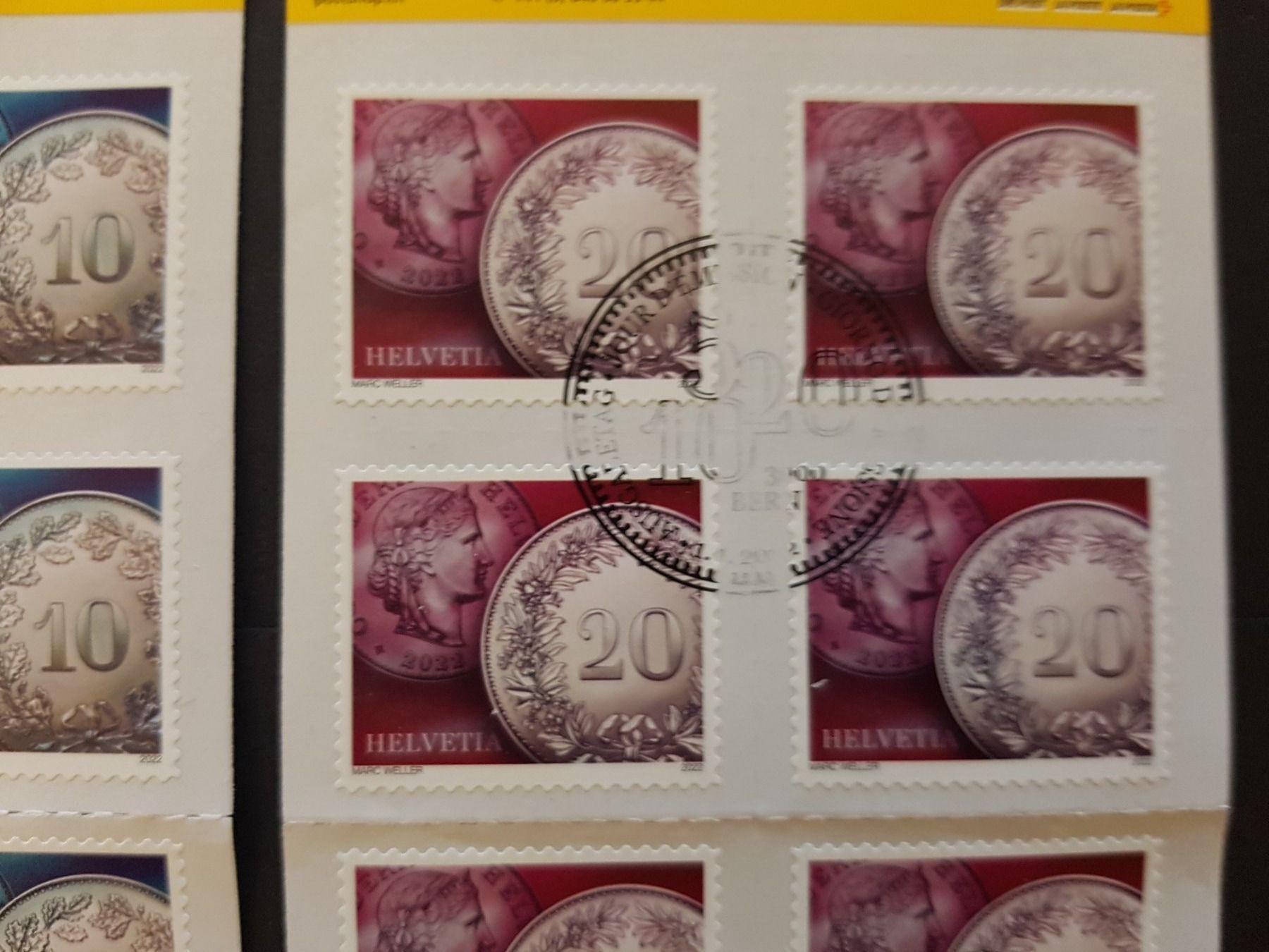 Tutti i francobolli: 5Rp. - 20Rp. Bogen mit 1.Tagsstempel! – Nuovo (secondo la descrizione) da Luzern venduto da Iorek_Byrnison 3