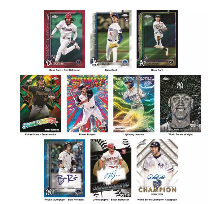 MLB Carte collezionabili: 2025 Topps Chrome MLB Baseball JUMBO Hobby Box – Nuovo e nell'imballaggio originale da Magden venduto da CHSportscardsCol. 1