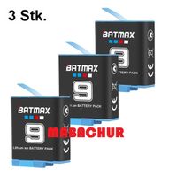 3x AKKU FÜR GOPRO HERO 9 10 11 / 1780mAh
