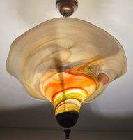Vintage Murano-Stil Deckenlampe Kunstglas Ø 44cm
