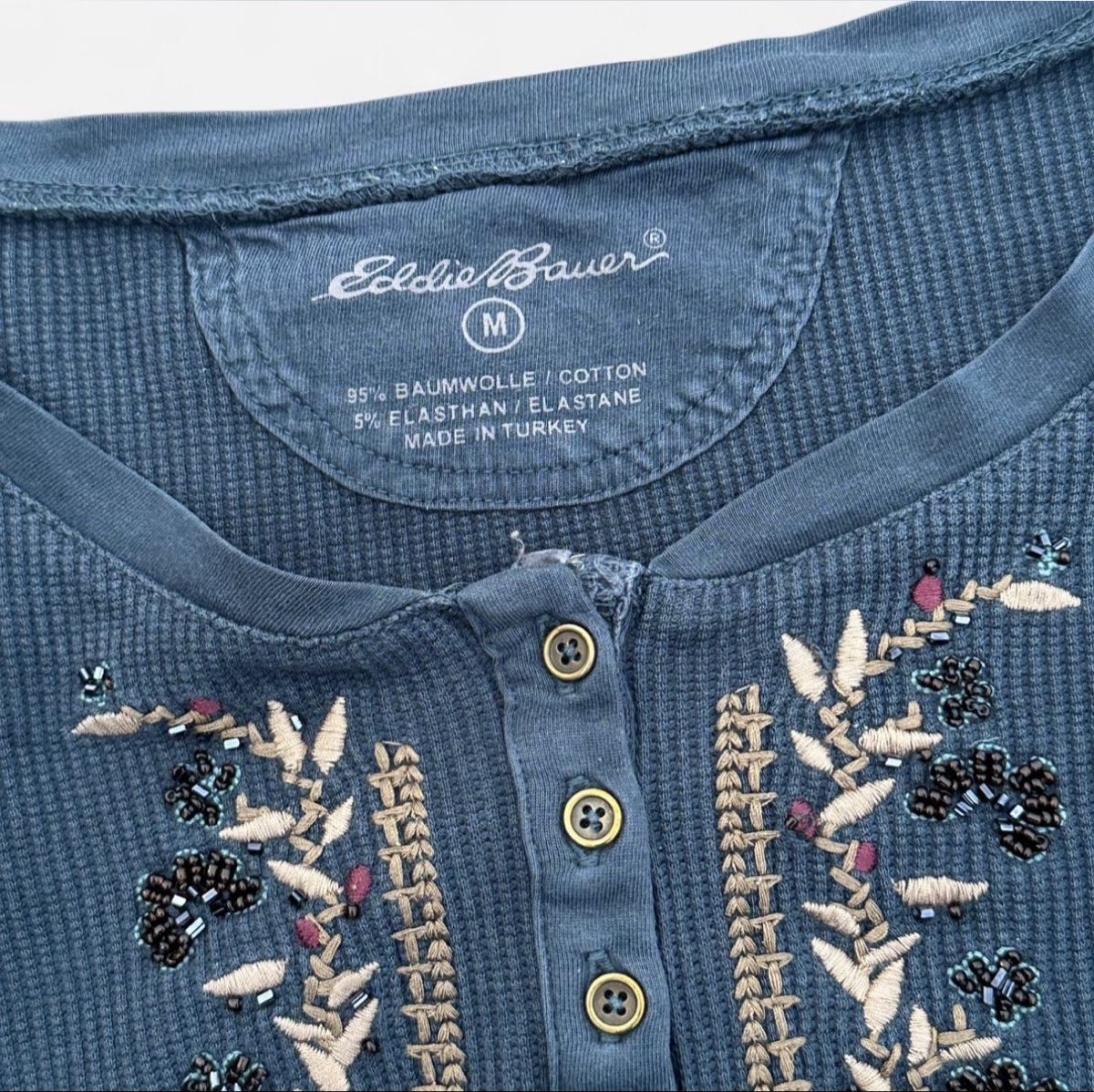 Eddie Bauer Top: Eddie Bauer Langarmshirt, blau, – Usato da Wohlen AG venduto da jes_9c79 1