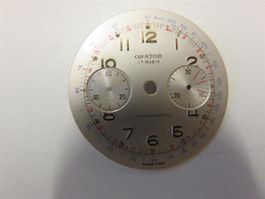 Zifferblatt Chronograph ORATOR Versilbert
