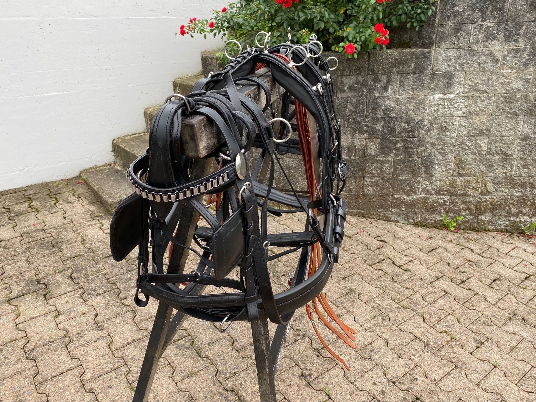 Kutschen: 1 Paar schöne zweispännige Ponygeschirre – Gebraucht aus Feldbach von Fea1 5
