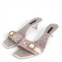 Louis Vuitton Mules kitten heel rosa Gr. 37.5