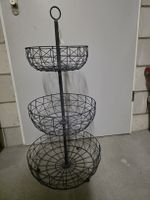 Etagere Metall schwarz 3 Etagen H 83cm