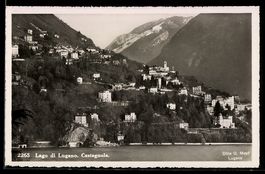 Castagnola, Totalansicht vom Wasser aus 