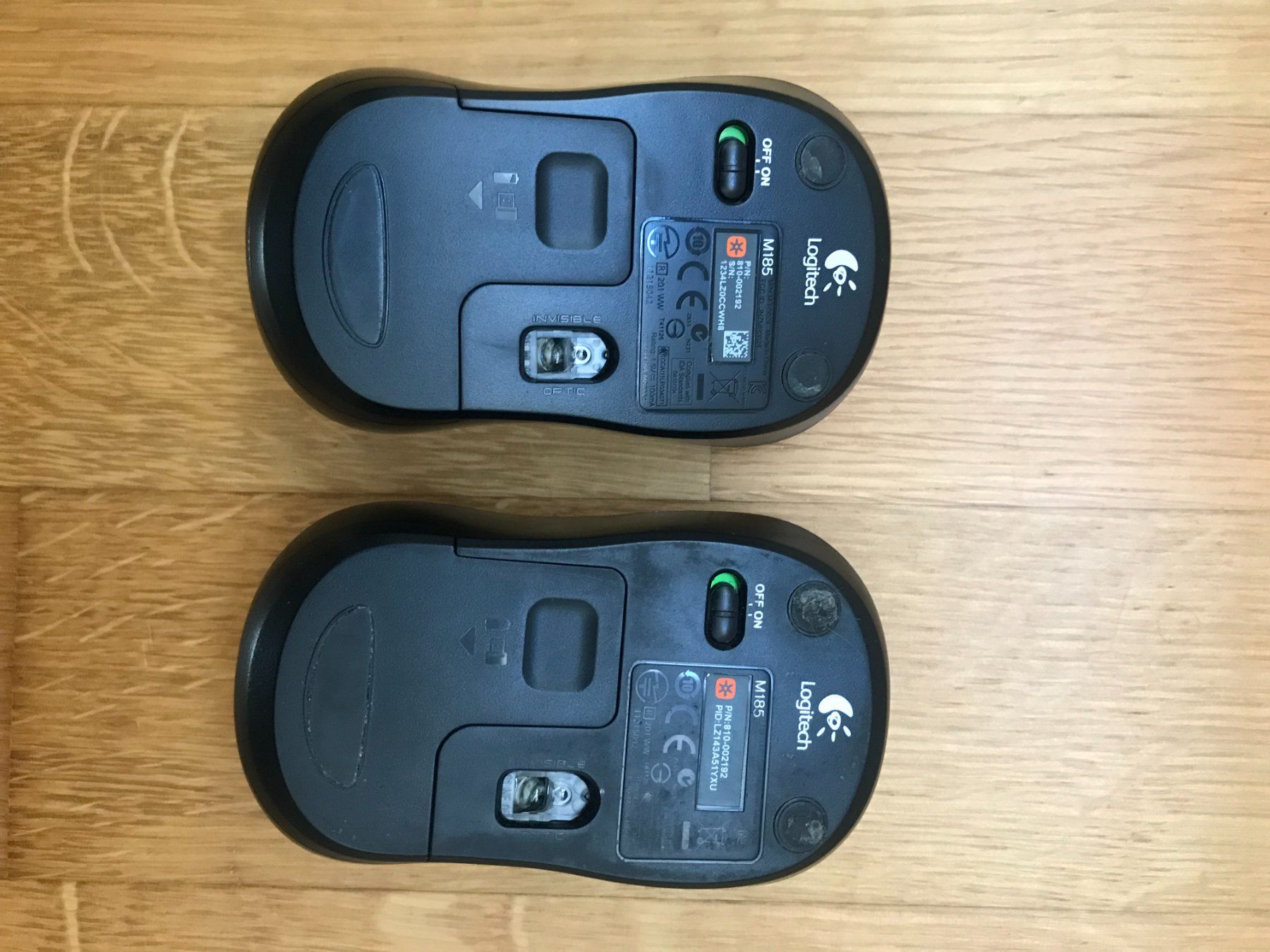 Logitech Mouse: 2× Logitech M185 Funkmaus ohne USB-Empfänger – Usato da Zug venduto da Cry71 1