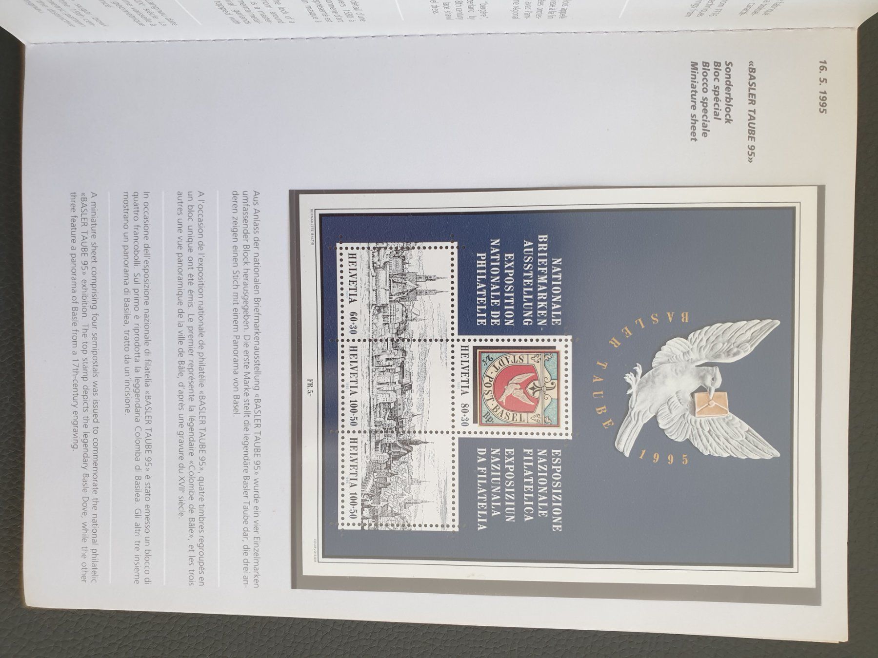 Tutti i francobolli: Jahresbuch CH Briefmarken 1995  postfrisch Top – Nuovo (secondo la descrizione) da Frauenfeld venduto da Kasico 5