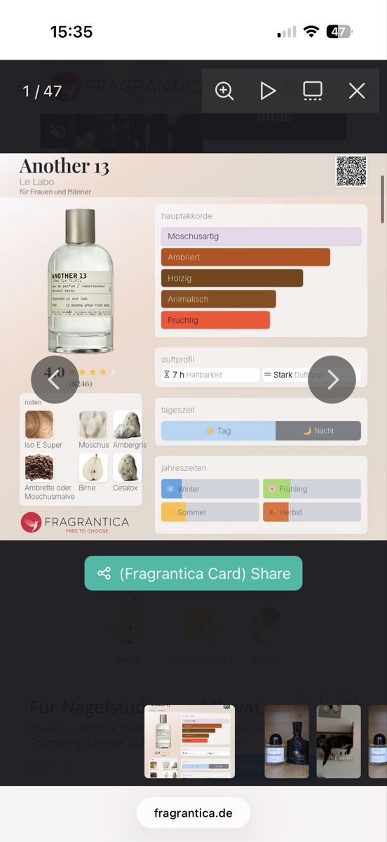 Le Labo Profumi & Eau de Toilette: Le Labo Another 13, 2 ml – Usato da Sursee venduto da nri_g5z8 2