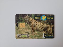 Telefonkarte Spanien "Luchs"