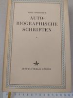 Carl Spitteler: Autobiographische Schriften