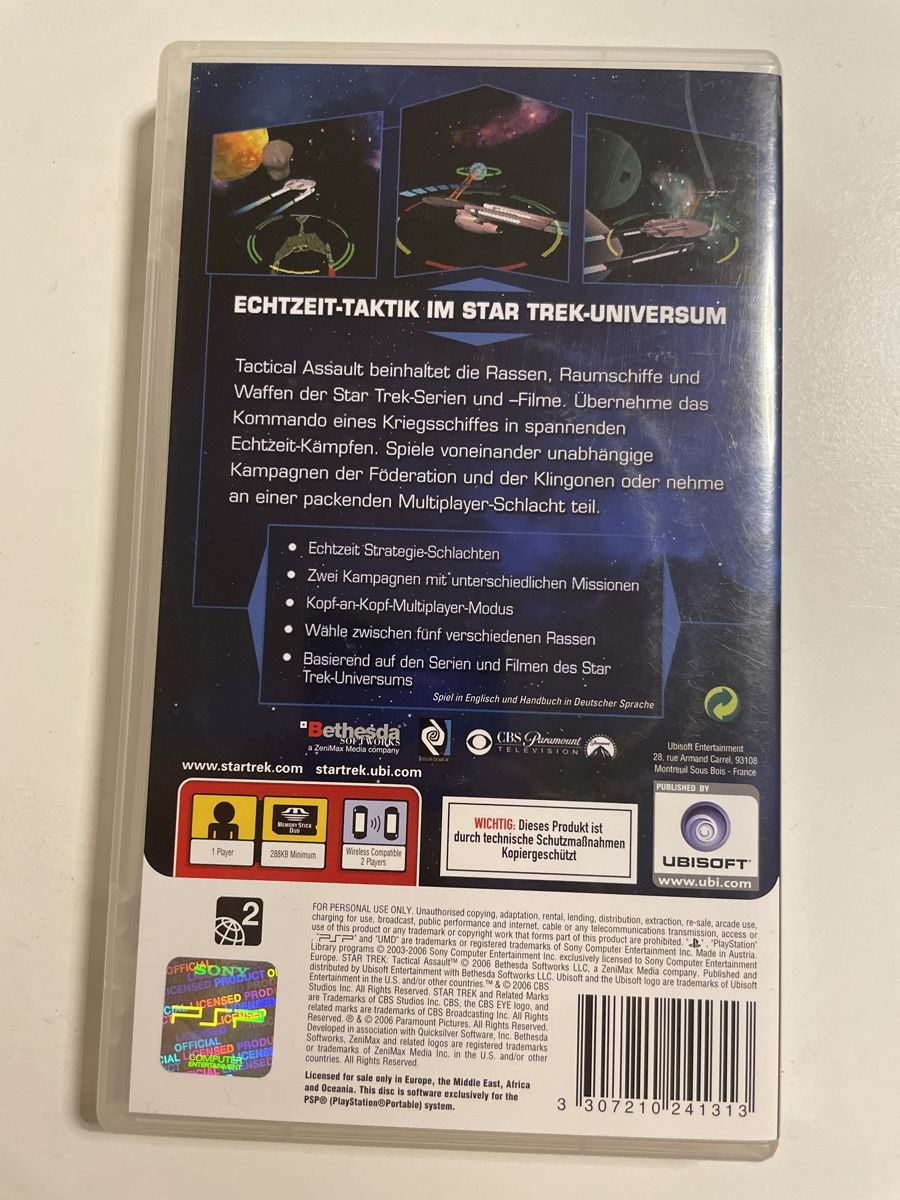Sony Spiele: Star Trek Tactical Assault / PSP – Gebraucht aus Zürich von Bomboo 1